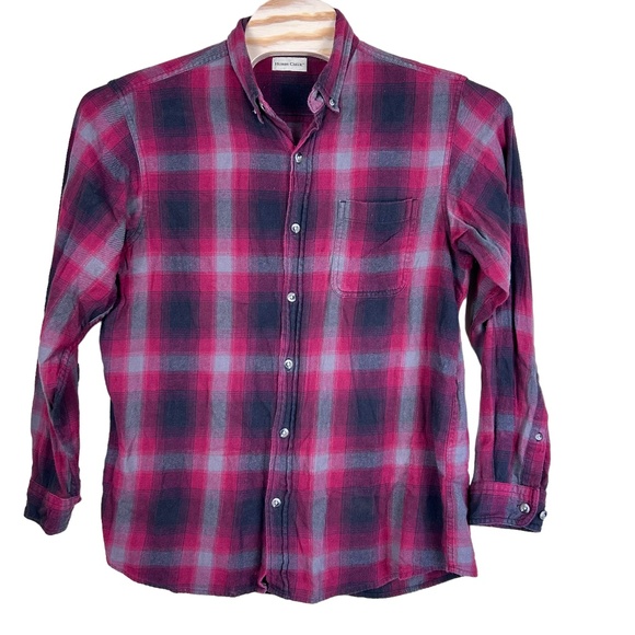 Vintage Men’s Flannel button down shirt size L - Picture 1 of 7
